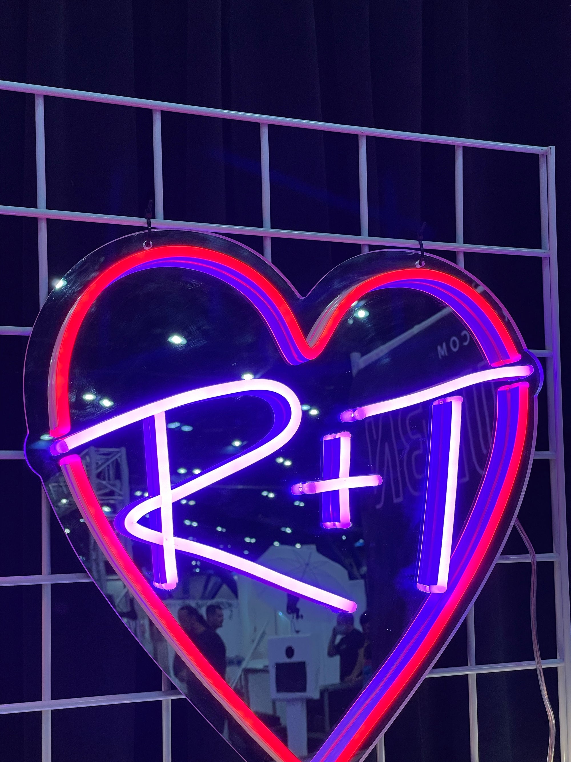 Heart with Initials Neon Sign